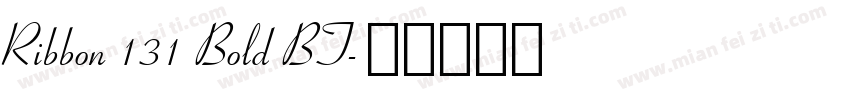 Ribbon 131 Bold BT字体转换